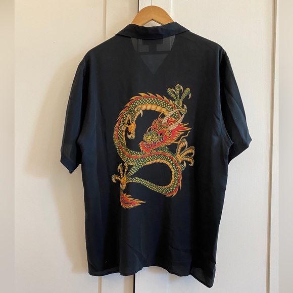 100% Silk Avanti Enter The Dragon shirt excellent condition - Picture 3 of 9